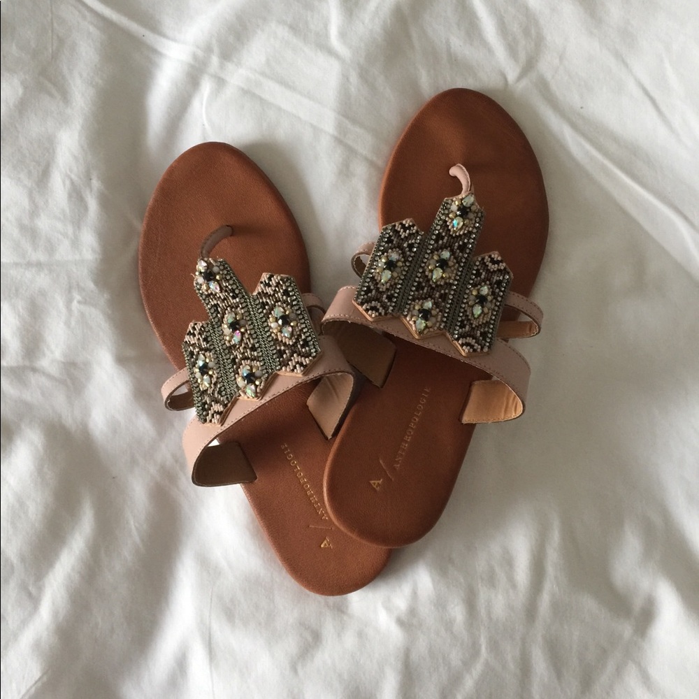 Nice Antropologie slippers